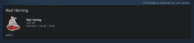 Steam'de esrarengiz rozeti gördünüz mü?