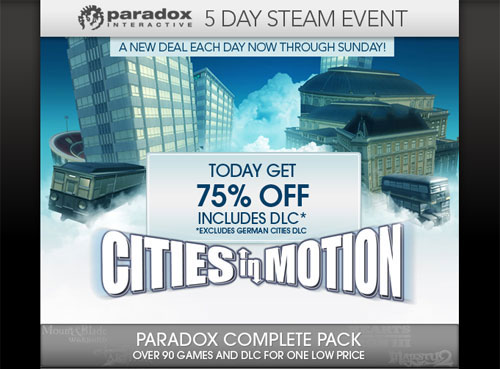 Steam'den Paradox Interactive çılgınlığı