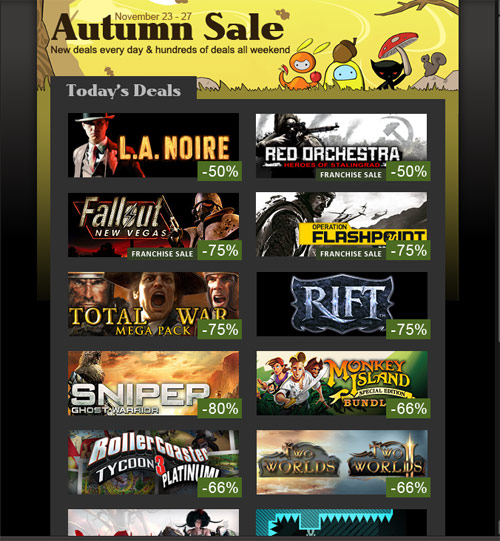 Steam Autumn Sale'da ikinci perde