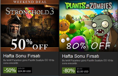 Steam'in indirimleri yenilendi