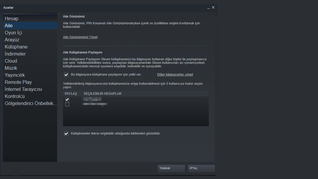 Steam aile paylaşımı nasıl yapılır?