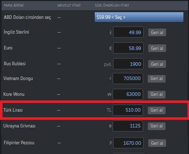 Son kale düştü! Steam dolar kuru 10 TL oldu