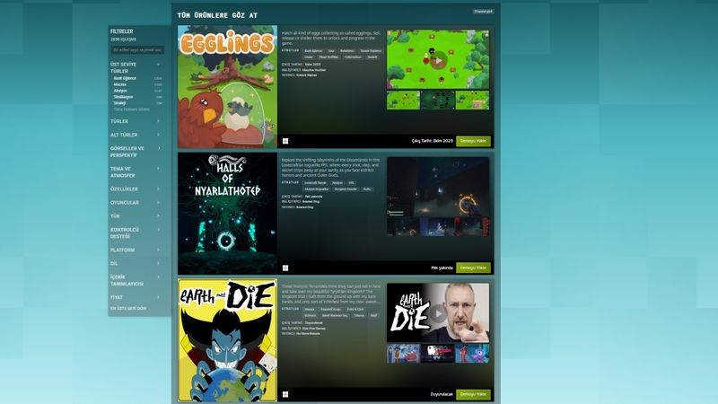 Steam Next Fest Ekim 2025 Başladı, Yüzlerce Demo Seni Bekliyor