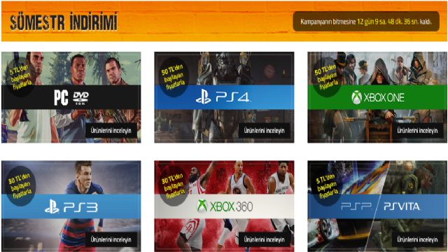 Aral Game'de sömestr indirimleri başladı