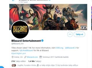 Blizzard'ın sosyal medya hesapları 2 gündür sessiz