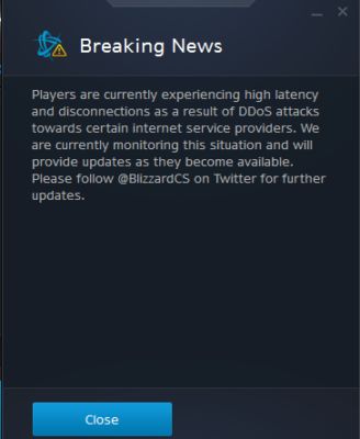 Blizzard'a DDOS saldırısı yapıldı!