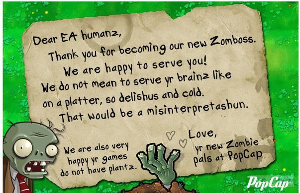 EA, 750 milyon dolara Plants vs. Zombies'i aldı!