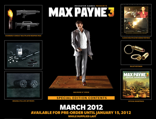 Max Payne 3'ün Special Edition'ı detaylandı