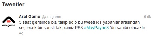 Max Payne 3 kazanmak ister misiniz?