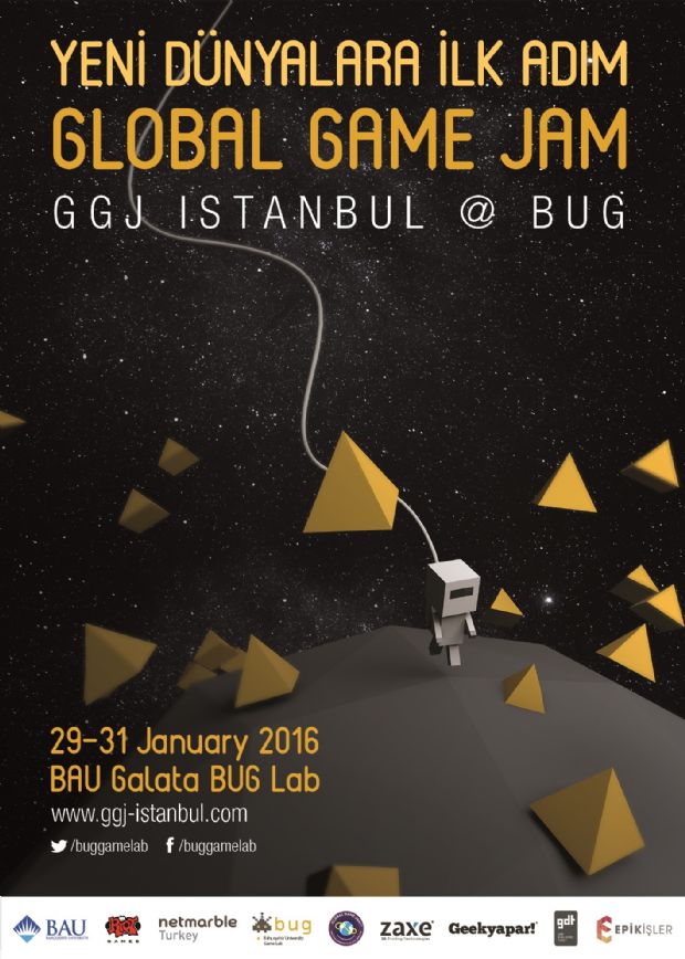 Global Game Jam'in İstanbul ayağında yine BUG'a davetlisiniz!