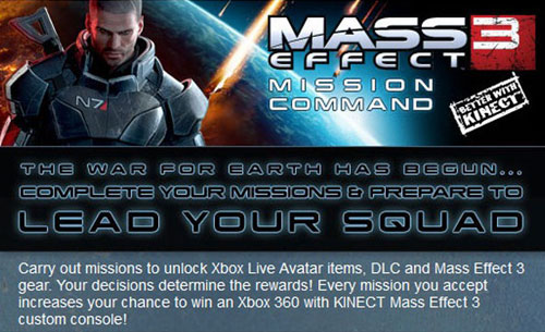 Mass Effect 3'ün Facebook uygulaması
