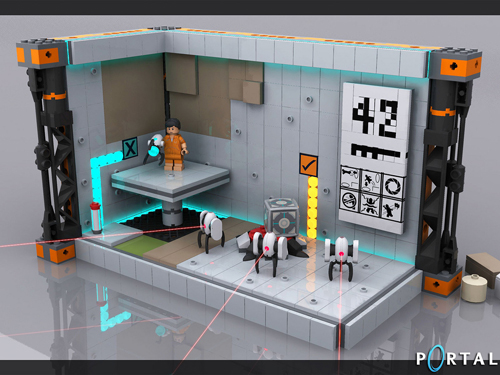 Portal temalı bir LEGO'ya ne dersiniz?