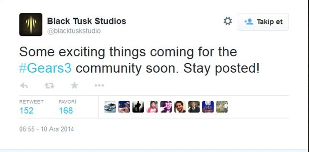 Gears of War'u yapan Black Tusk Studios, yakında duyuru yapacak