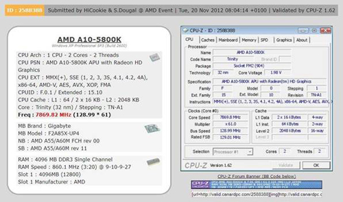 GIGABYTE, AMD 'Trinity' APU hız rekorunu kırdı
