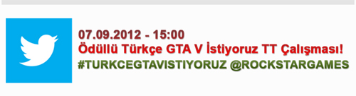 Grand Theft Auto V'i Türkçe istiyoruz!