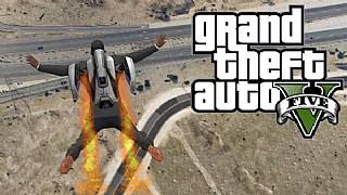 GTA V'in jetpack modunu yükleyen bir daha araç kullanmak istemez