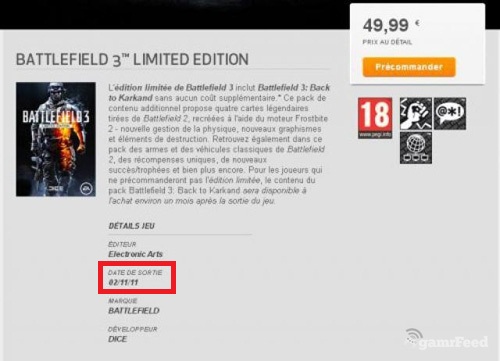 Battlefield 3'ün çıkış tarihi BELLİ OLDU!