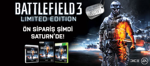 Battlefield 3'ün özel sürümüne ilk siz sahip olun