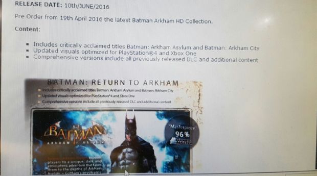 Batman Arkham HD Collection geliyor