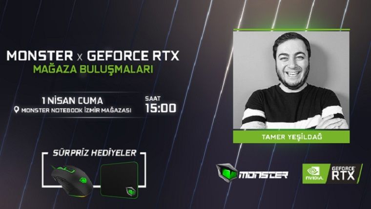 Monster x GeForce RTX mağaza buluşmaları İzmirde devam ediyor
