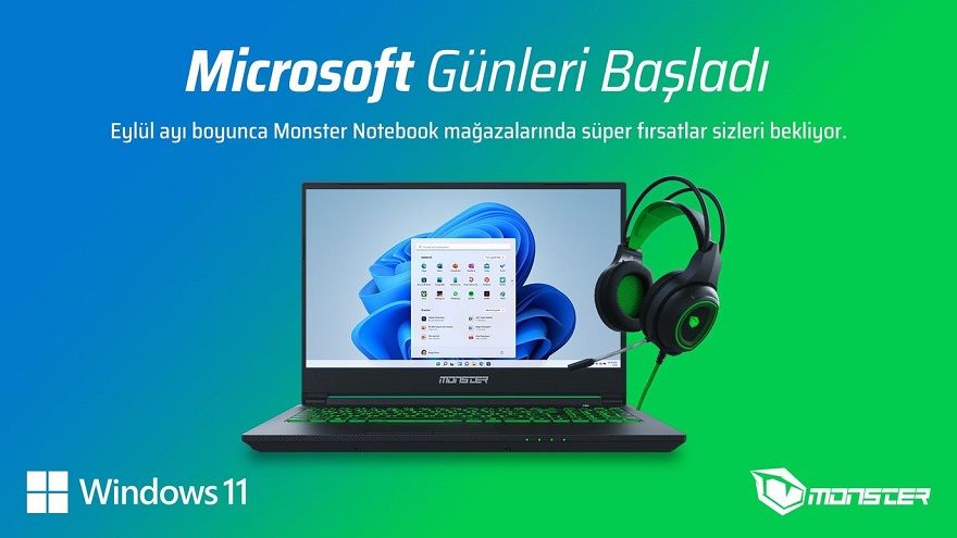 Monster Notebook’ta “Microsoft Günleri” çeşitli avantajlar ve ödüllü buluşmalarla başladı