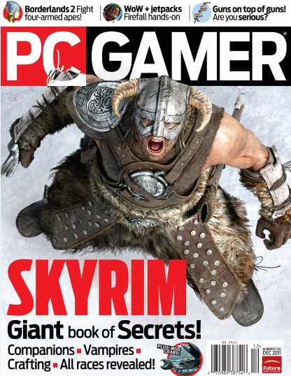 Skyrim, PC Gamer'da göründü