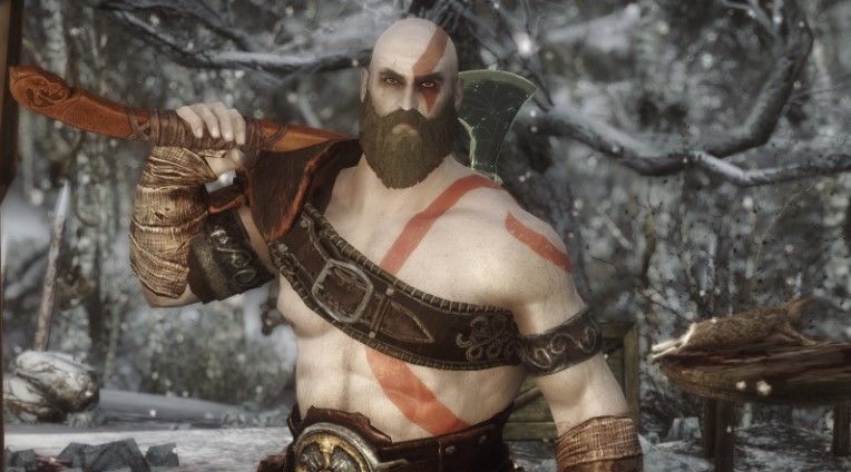 Savaş Tanrısı Kratos'tan Skyrim baskını