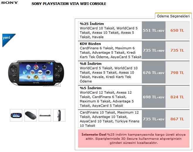 PS Vita'nın satış fiyatları belli oldu!