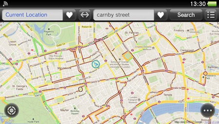 PS Vita Maps uygulaması