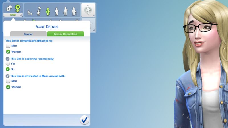 Sims 4 cinsel yönelim özelliği