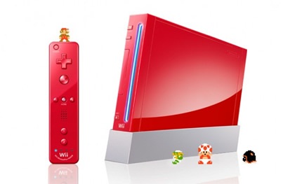 Mario'ya özel kırmızı Wii