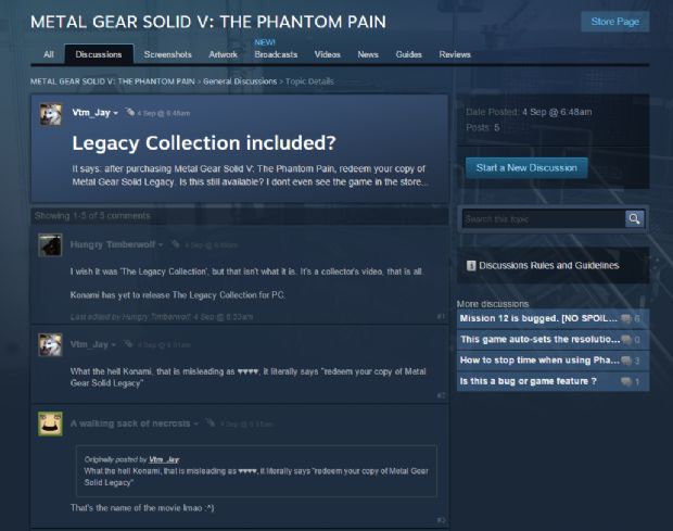 MGS Legacy Collection PC'ye gelecek mi?