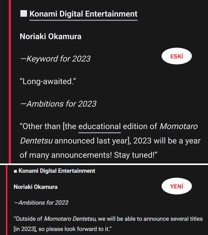 Konami'nin 2023 duyuruları arasında Metal Gear Solid oyunu da olabilir