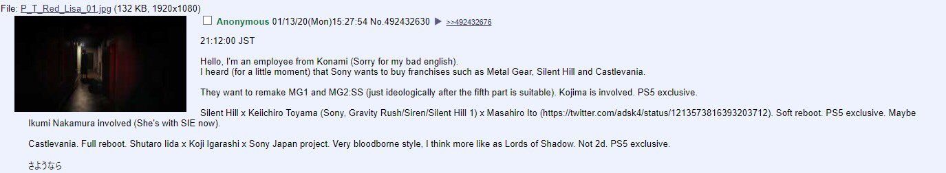 Sony Metal Gear Solid haklarını satın almak istiyor