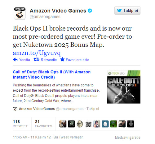 Black ops 2'den daha ilk günden ilk rekor geldi