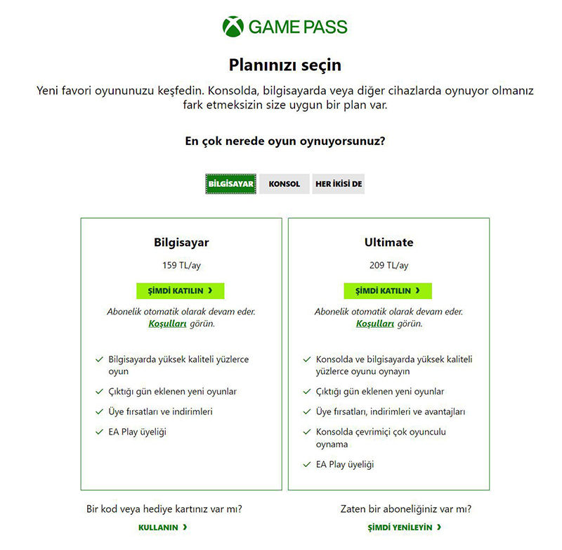 Türkiye'de Xbox Game Pass Fiyatı Zamlandı