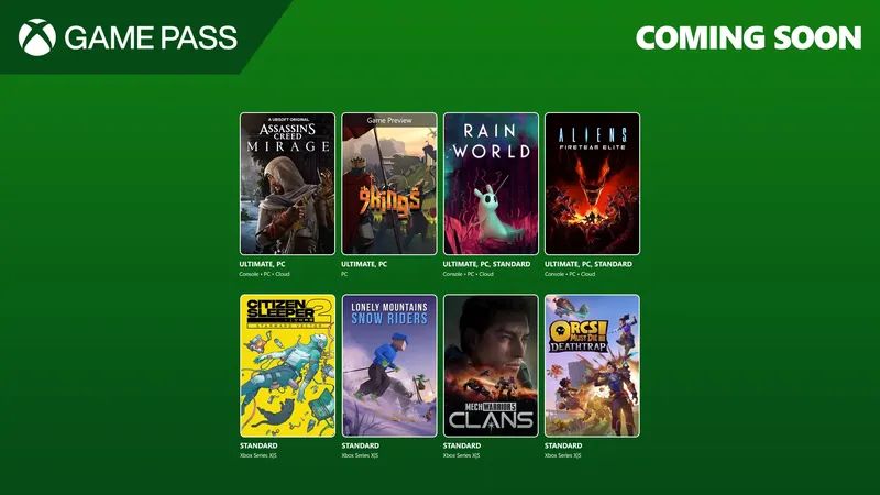 Xbox Game Pass Ağustos 2025 1. Dalga Oyunları Açıklandı