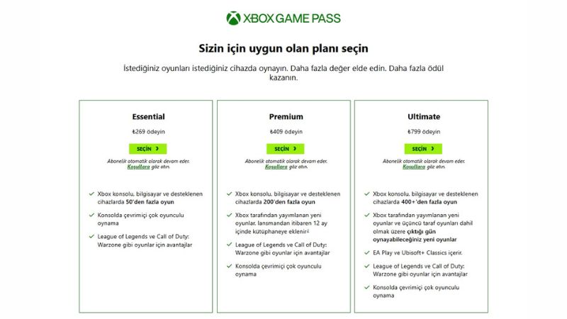 Xbox Game Pass Fiyatlarına Zam Geldi