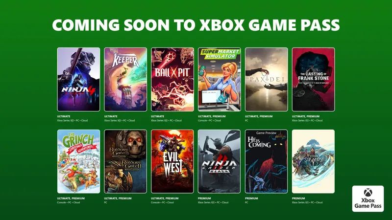 Xbox Game Pass Ekim 2025 1. Dalga Oyunları Açıklandı