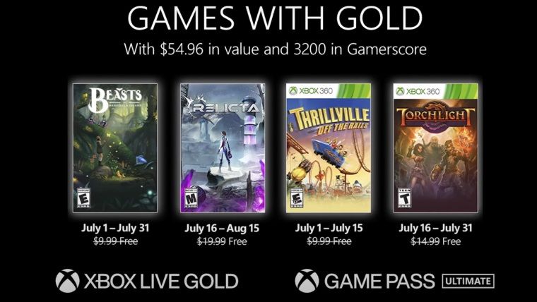Xbox Live Gold Temmuz 2022 ücretsiz oyunları belli oldu