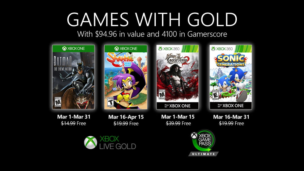 Xbox Live Gold Mart ayı oyunları açıklandı