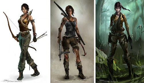 Lara Croft'un alternatif tasarımları...
