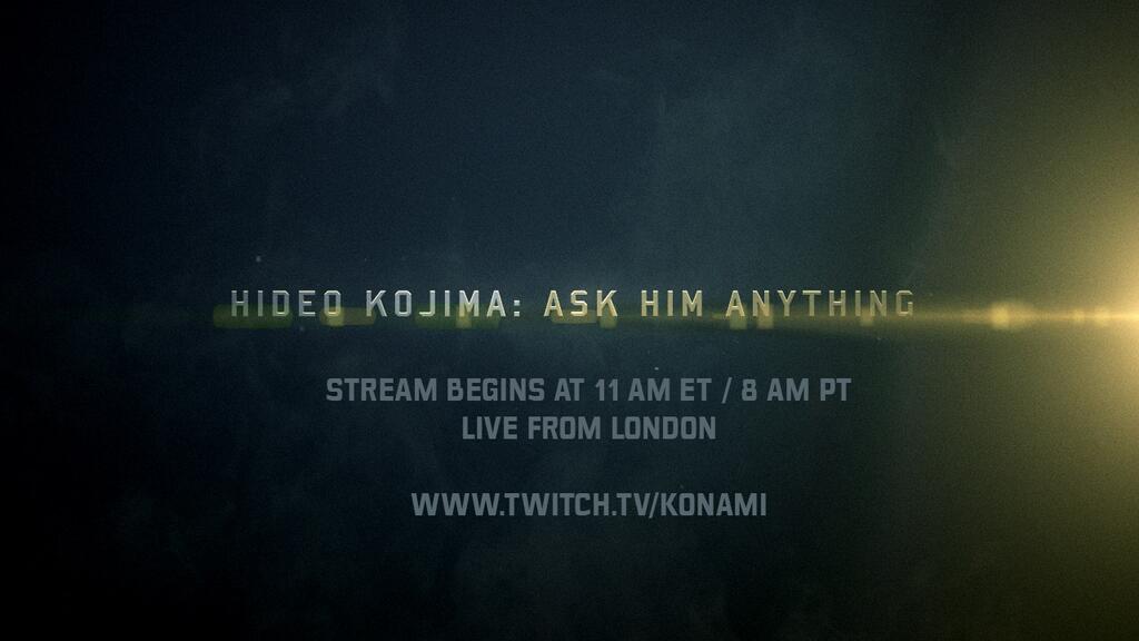 Hideo Kojima Twitch'ten soruları alıyor!