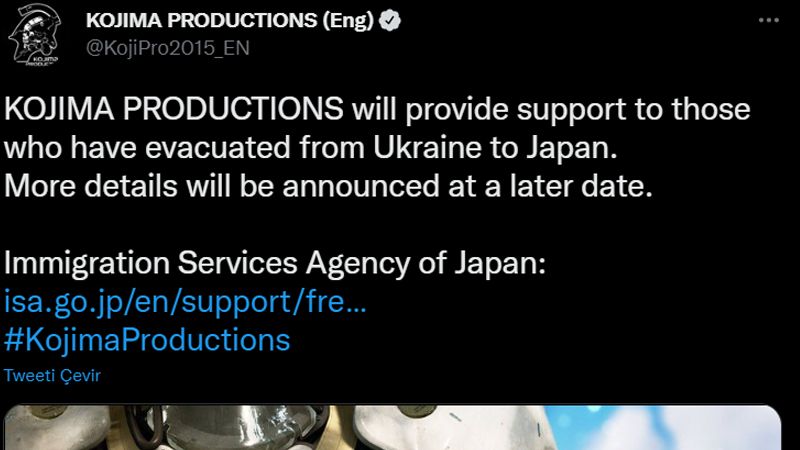Kojima Productions savaş karşıtı ürünler