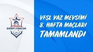 VFŞL 8.hafta maçları tamamlandı