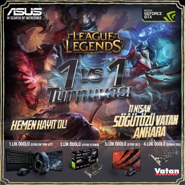 ASUS'tan ödüllü 1vs1 turnuvası