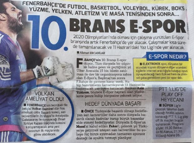 Fenerbahçe eSpor kulübü resmen kuruldu