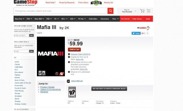 Mafia 3'ün çıkış tarihi sızdırıldı mı!?