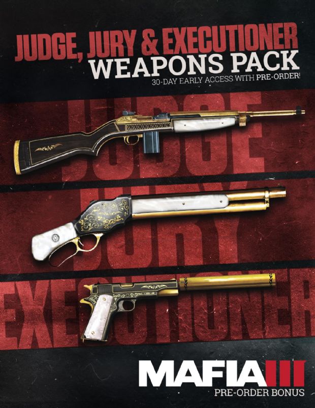 Mafia 3 için ön siparişine silah paketi duyuruldu