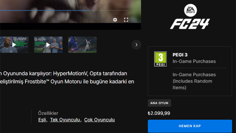 Epic Games Store'daki Oyunlara Büyük Zam: Oyuncuların Cebini Yakacak Fiyatlar